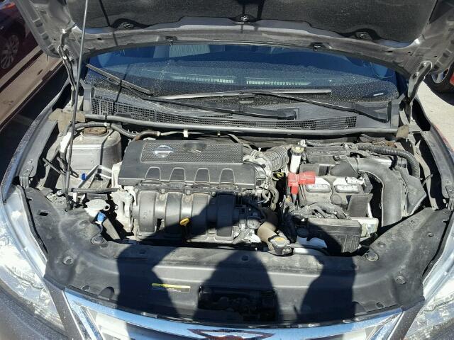 3N1AB7AP7FY300655 - 2015 NISSAN SENTRA S GRAY photo 7