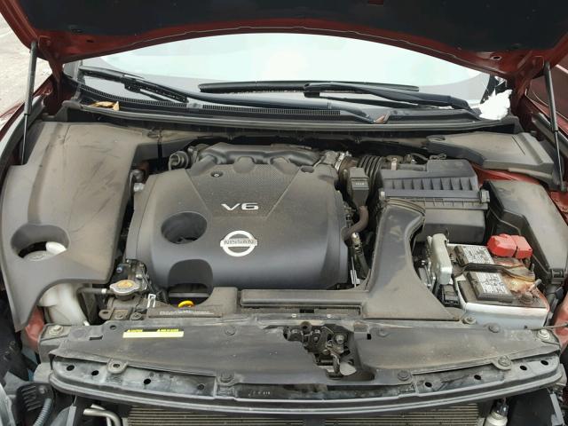 1N4AA5AP7DC815266 - 2013 NISSAN MAXIMA S MAROON photo 7