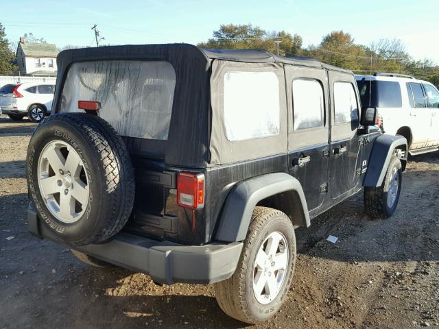 1J4GA39108L578984 - 2008 JEEP WRANGLER U BLACK photo 4