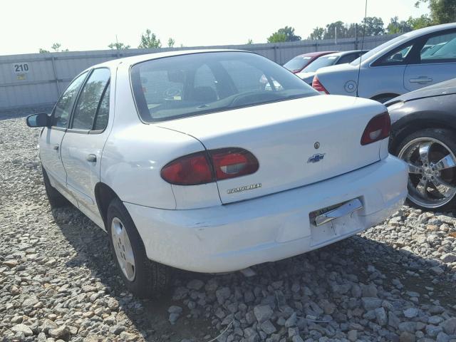 1G1JC524517230806 - 2001 CHEVROLET CAVALIER B WHITE photo 3