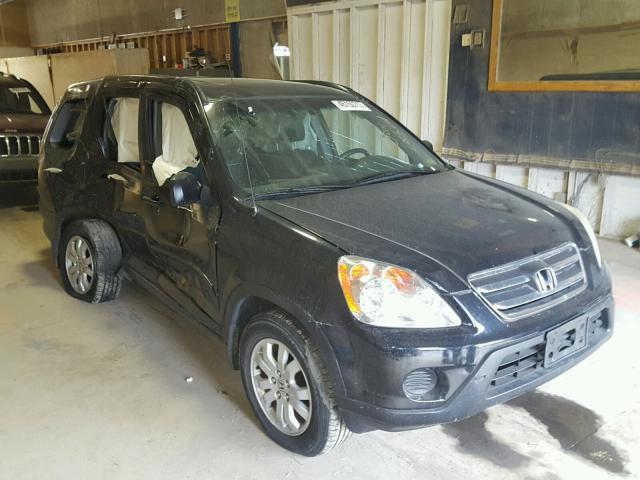 JHLRD78946C012623 - 2006 HONDA CR-V BLACK photo 1