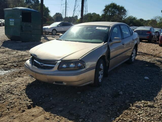 2G1WF52E649441778 - 2004 CHEVROLET IMPALA TAN photo 2