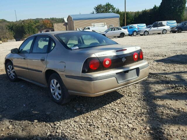 2G1WF52E649441778 - 2004 CHEVROLET IMPALA TAN photo 3