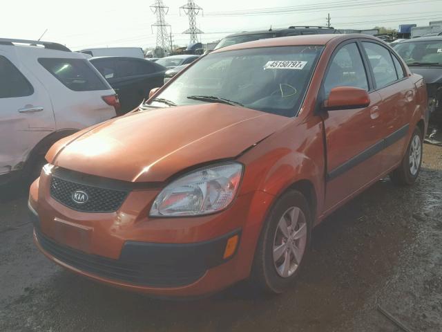 KNADE123086373366 - 2008 KIA RIO ORANGE photo 2