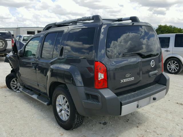 5N1AN0NU7FN665809 - 2015 NISSAN XTERRA X GRAY photo 3