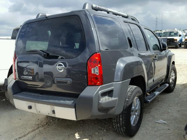 5N1AN0NU7FN665809 - 2015 NISSAN XTERRA X GRAY photo 4