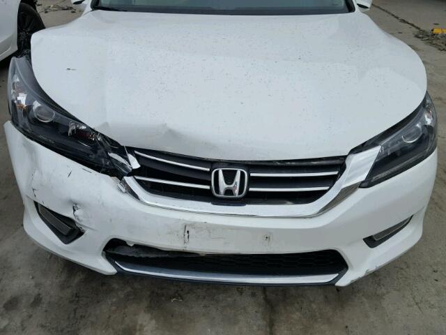 1HGCR2F78FA067338 - 2015 HONDA ACCORD EX WHITE photo 7