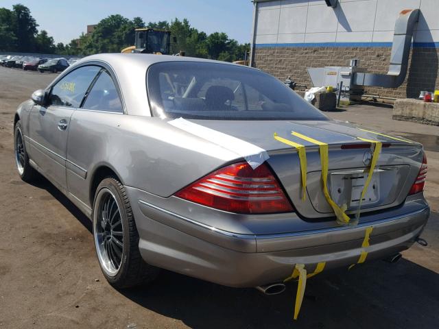 WDBPJ75J96A047809 - 2006 MERCEDES-BENZ CL 500 GRAY photo 3