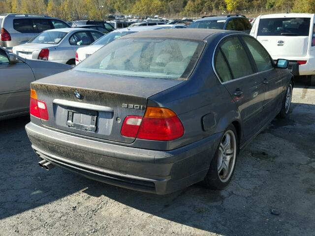 WBAAV53401FJ63616 - 2001 BMW 330 I GRAY photo 4