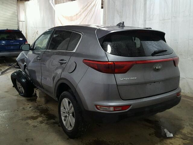 KNDPMCAC9H7034440 - 2017 KIA SPORTAGE L GRAY photo 3