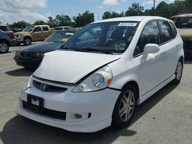 JHMGD38667S019162 - 2007 HONDA FIT S 白色 照片 2