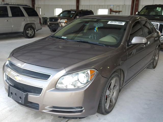1G1ZC5E05CF240529 - 2012 CHEVROLET MALIBU 1LT ნაცრისფერი ფოტო 2