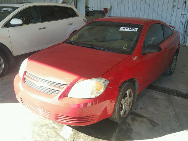 1G1AK15F477255035 - 2007 CHEVROLET COBALT RED photo 2