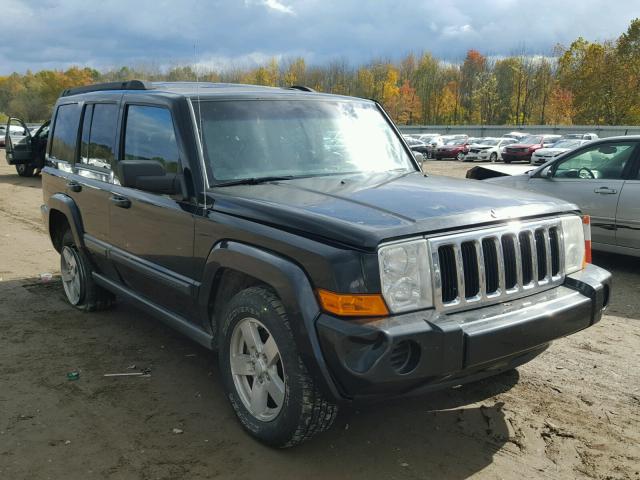 1J8HG48K77C598746 - 2007 JEEP COMMANDER BLACK photo 1
