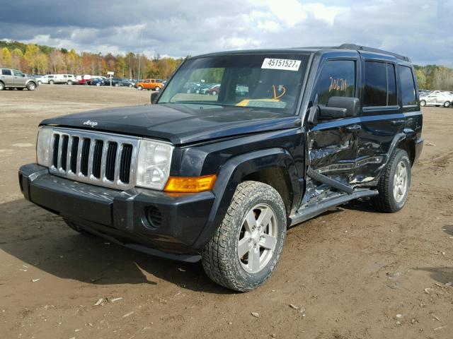 1J8HG48K77C598746 - 2007 JEEP COMMANDER BLACK photo 2