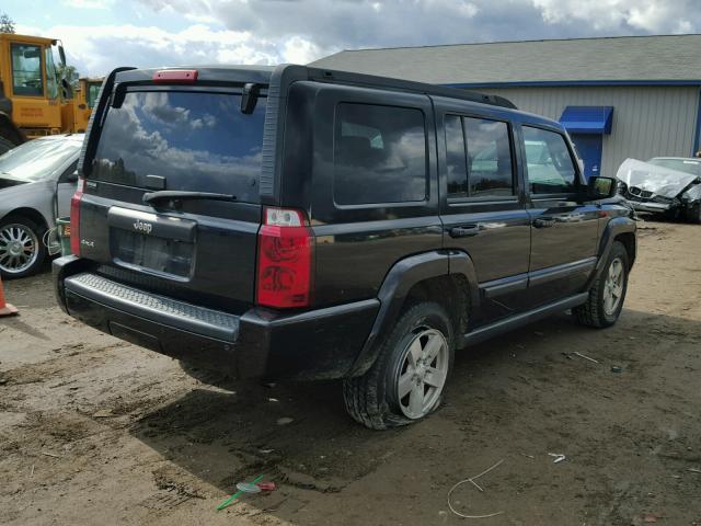 1J8HG48K77C598746 - 2007 JEEP COMMANDER BLACK photo 4