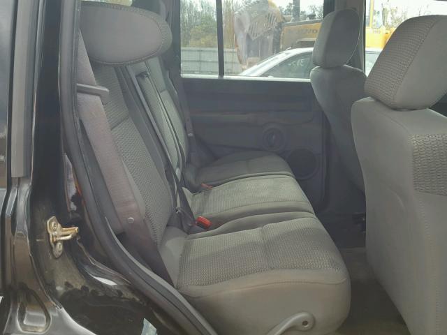 1J8HG48K77C598746 - 2007 JEEP COMMANDER BLACK photo 6