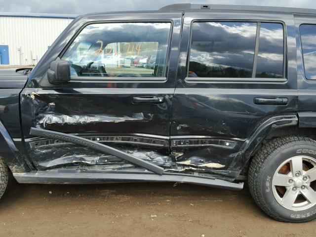 1J8HG48K77C598746 - 2007 JEEP COMMANDER BLACK photo 9