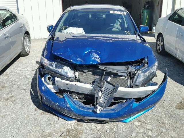 19XFB2F58EE026475 - 2014 HONDA CIVIC LX BLUE photo 9