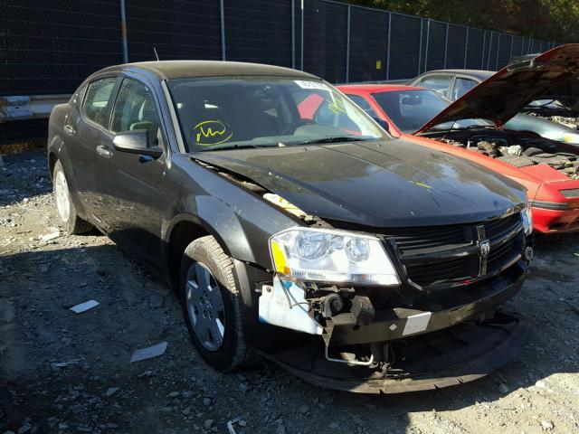 1B3LC46K18N154866 - 2008 DODGE AVENGER SE BLACK photo 1