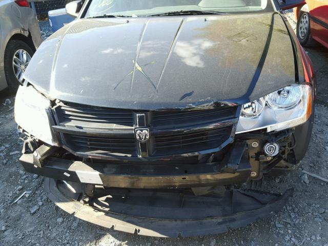 1B3LC46K18N154866 - 2008 DODGE AVENGER SE BLACK photo 7