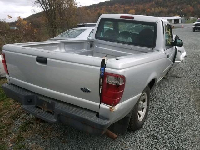 1FTYR10U63PA77825 - 2003 FORD RANGER SILVER photo 4