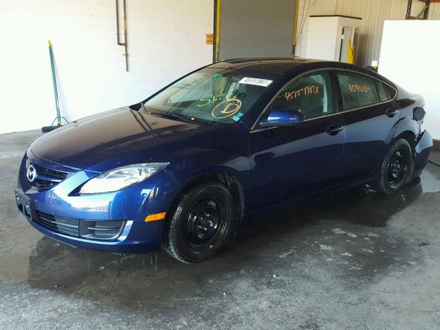 1YVHZ8BH6A5M32729 - 2010 MAZDA 6 BLUE photo 2