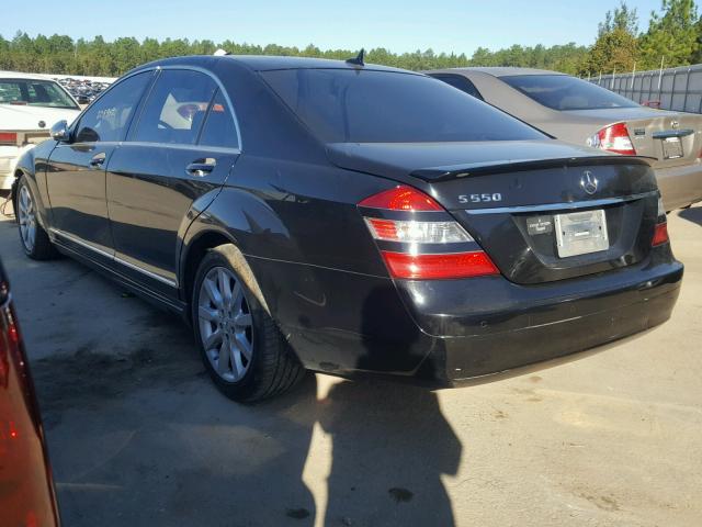 WDDNG71X57A137225 - 2007 MERCEDES-BENZ S 550 BLACK photo 3