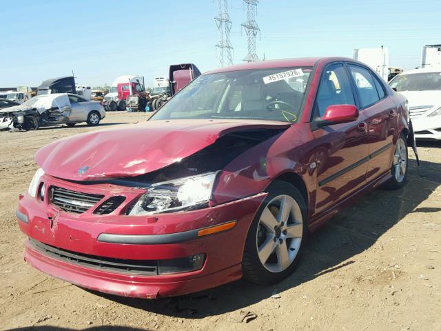 YS3FH41U561146207 - 2006 SAAB 9-3 AERO RED photo 2