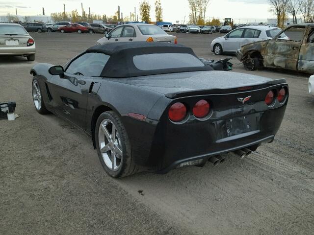 1G1YY36W885100797 - 2008 CHEVROLET CORVETTE BLACK photo 3