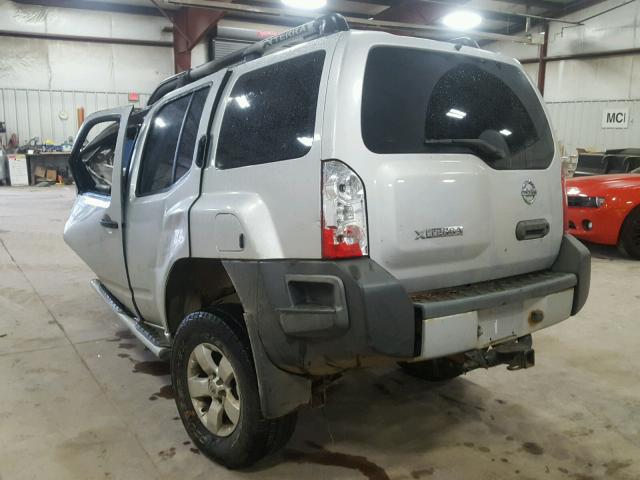 5N1AN08U59C500059 - 2009 NISSAN XTERRA OFF SILVER photo 3