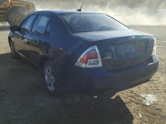 3FAHP07Z77R178118 - 2007 FORD FUSION BLUE photo 3