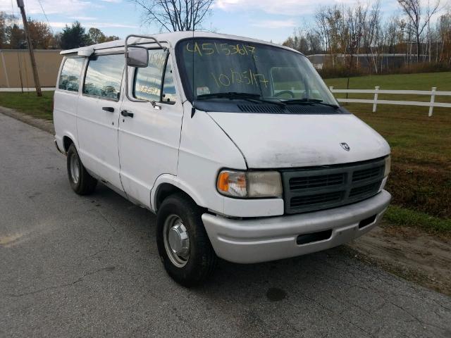 2B7HB21X4SK577491 - 1995 DODGE RAM VAN B2 WHITE photo 1