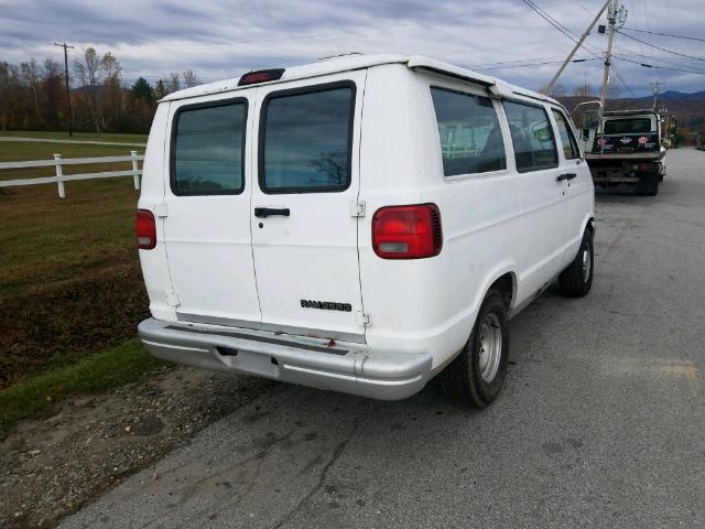 2B7HB21X4SK577491 - 1995 DODGE RAM VAN B2 WHITE photo 4