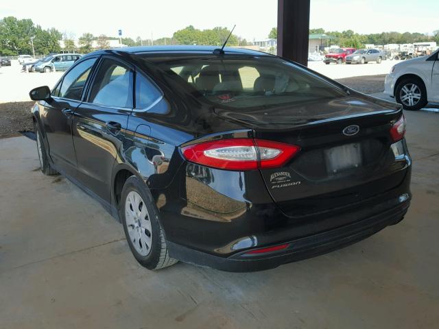 1FA6P0G7XE5384149 - 2014 FORD FUSION S BLACK photo 3