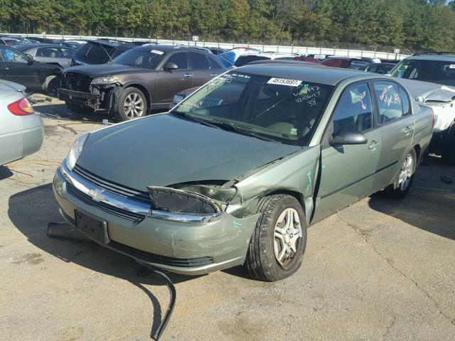 1G1ZS52844F219492 - 2004 CHEVROLET MALIBU GREEN photo 2