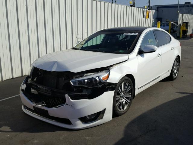 KNALN4D78E5134744 - 2014 KIA CADENZA PR WHITE photo 2