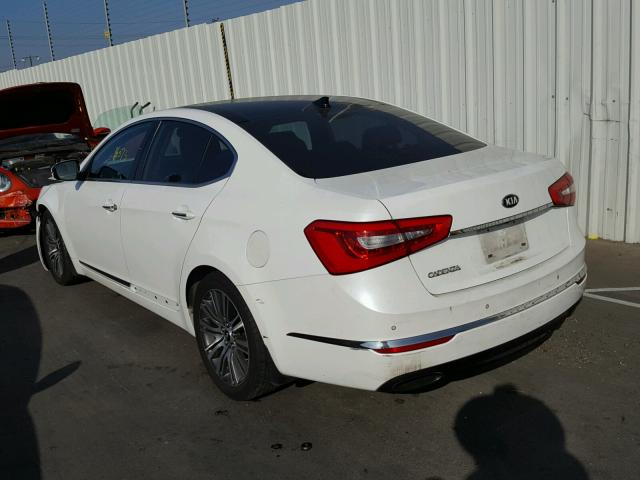 KNALN4D78E5134744 - 2014 KIA CADENZA PR WHITE photo 3