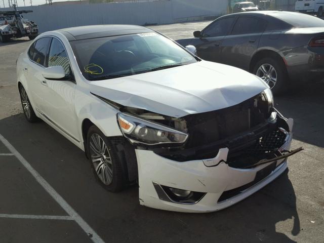 KNALN4D78E5134744 - 2014 KIA CADENZA PR WHITE photo 9