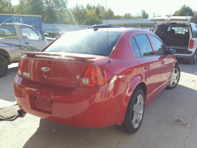 1G1AT58H697242131 - 2009 CHEVROLET COBALT LT RED photo 4