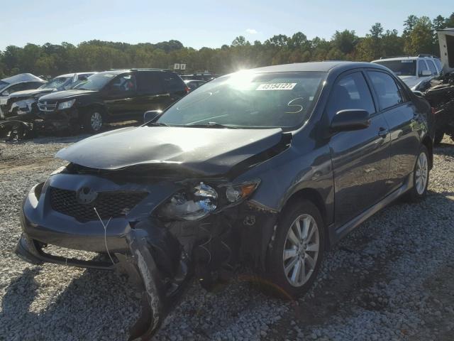 2T1BU4EE4AC288007 - 2010 TOYOTA COROLLA BA GRAY photo 2