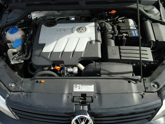 3VWLL7AJ3BM062736 - 2011 VOLKSWAGEN JETTA TDI BLACK photo 7