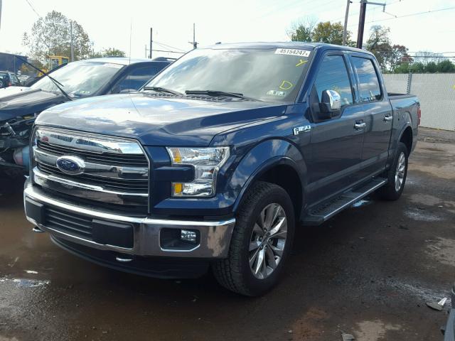 1FTEW1EF4FFC44554 - 2015 FORD F150 SUPER BLUE photo 2