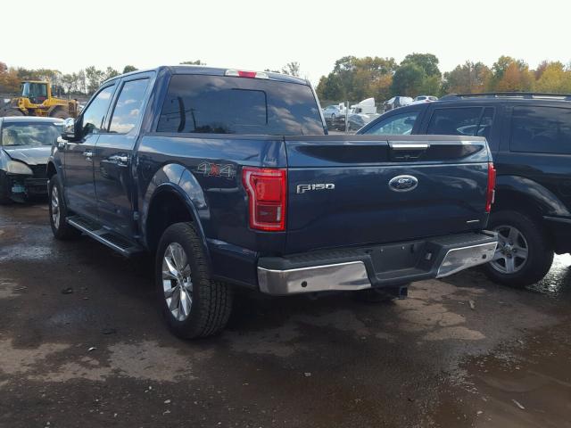 1FTEW1EF4FFC44554 - 2015 FORD F150 SUPER BLUE photo 3