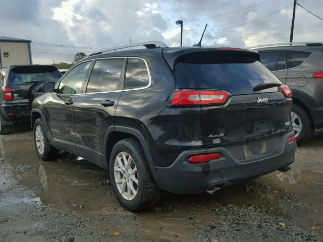 1C4PJMCS9EW179692 - 2014 JEEP CHEROKEE L BLACK photo 3