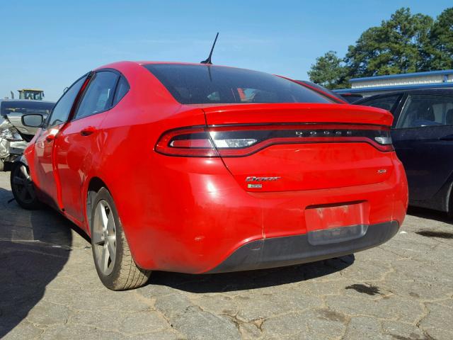 1C3CDFBB1GD727965 - 2016 DODGE DART SXT RED photo 3