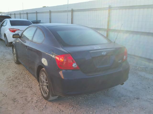 JTKDE177870151098 - 2007 TOYOTA SCION TC BLUE photo 3