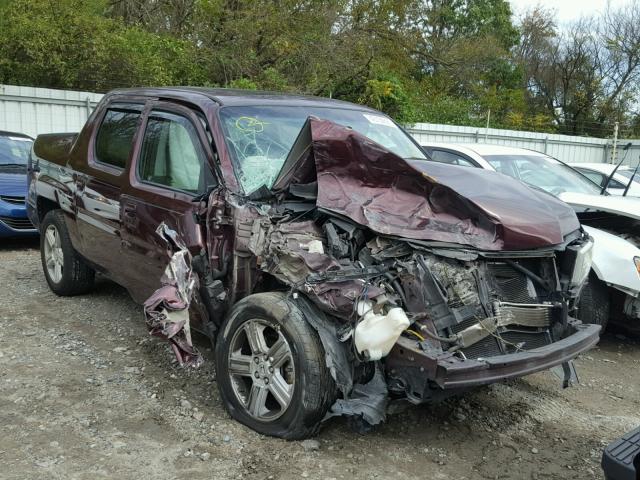 5FPYK16579B107820 - 2009 HONDA RIDGELINE BURGUNDY photo 1