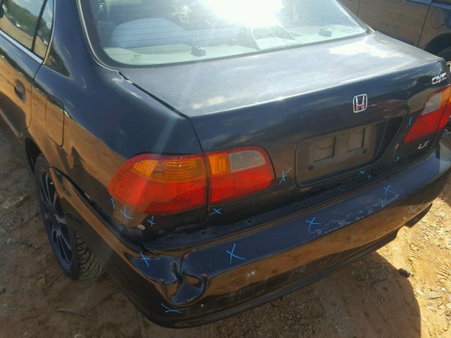 1HGEJ6678YL014749 - 2000 HONDA CIVIC LX BLACK photo 9