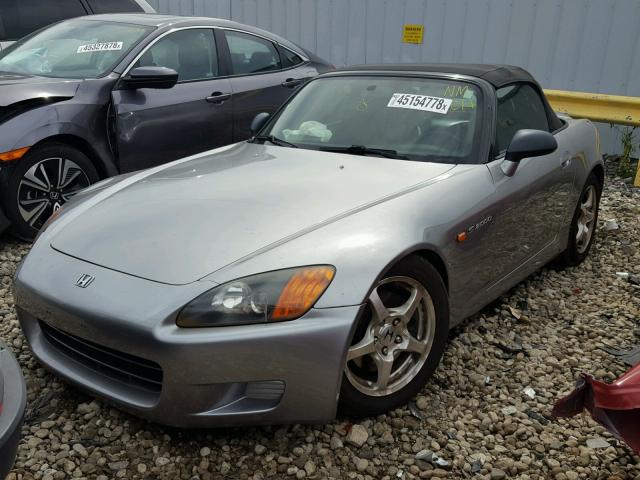 JHMAP11441T004428 - 2001 HONDA S2000 SILVER photo 2